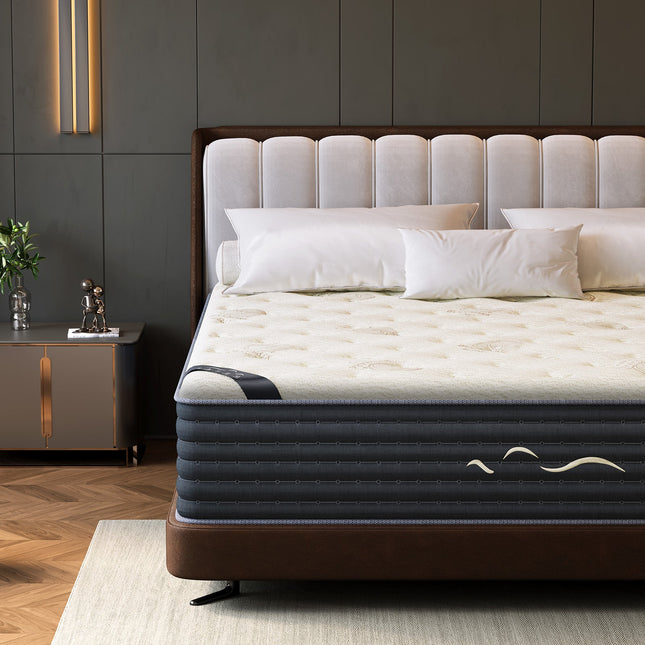 TWIN Medium Hybrid Gel Memory Foam 12 in. with Breathable and Bamboo Charcoal Cooling Layers Mattress