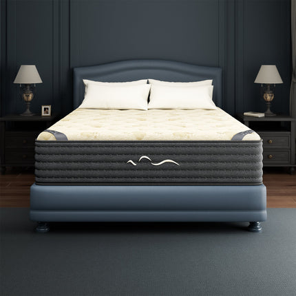 Twin Firm Hybrid Gel Memory Foam 12 in. Pillow Top Cashmere Fabric and Reversible Mattress Breathable and Cooling