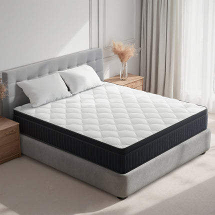 Twin Size Plush Hybrid Gel Memory Foam 12 in. Innerspring Euro Top Hypoallergenic and Cooling Mattress