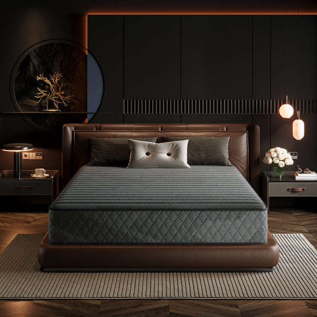 Twin Size Medium Hybrid Memory Foam 8 in. Individual Pocket Spring Pillow Top Support and Breathable Mattress